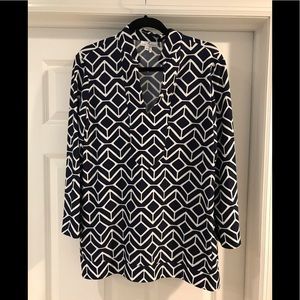 Beautiful Jude Connally navy and white tunic!